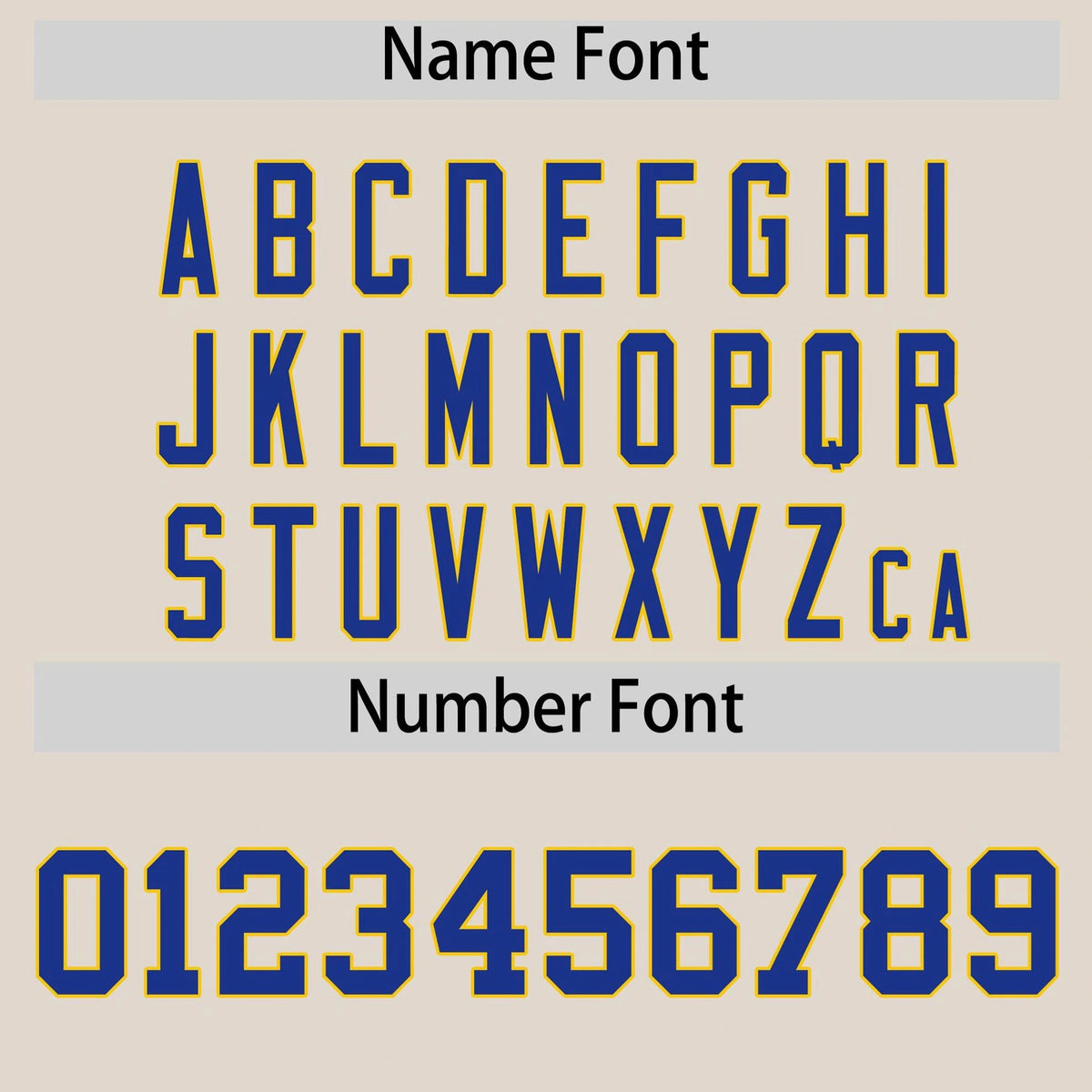 Custom Khaki Royal Blue-Gold Authentic Plaid Sleeve Baseball Jersey