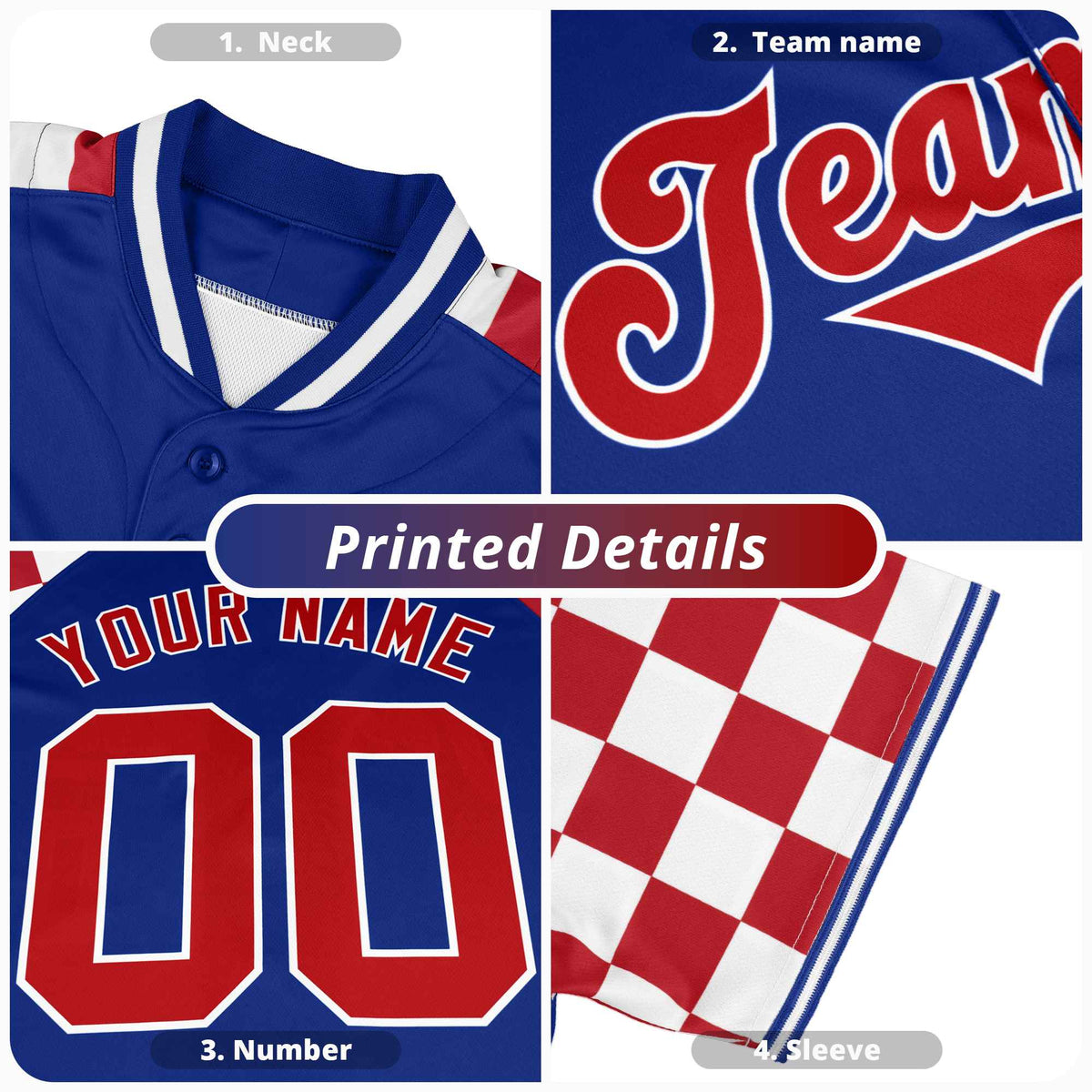 Custom Pink White Authentic Plaid Sleeve Baseball Jersey
