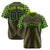 Custom Olive Neon Green-Navy Authentic Plaid Sleeve Baseball Jersey