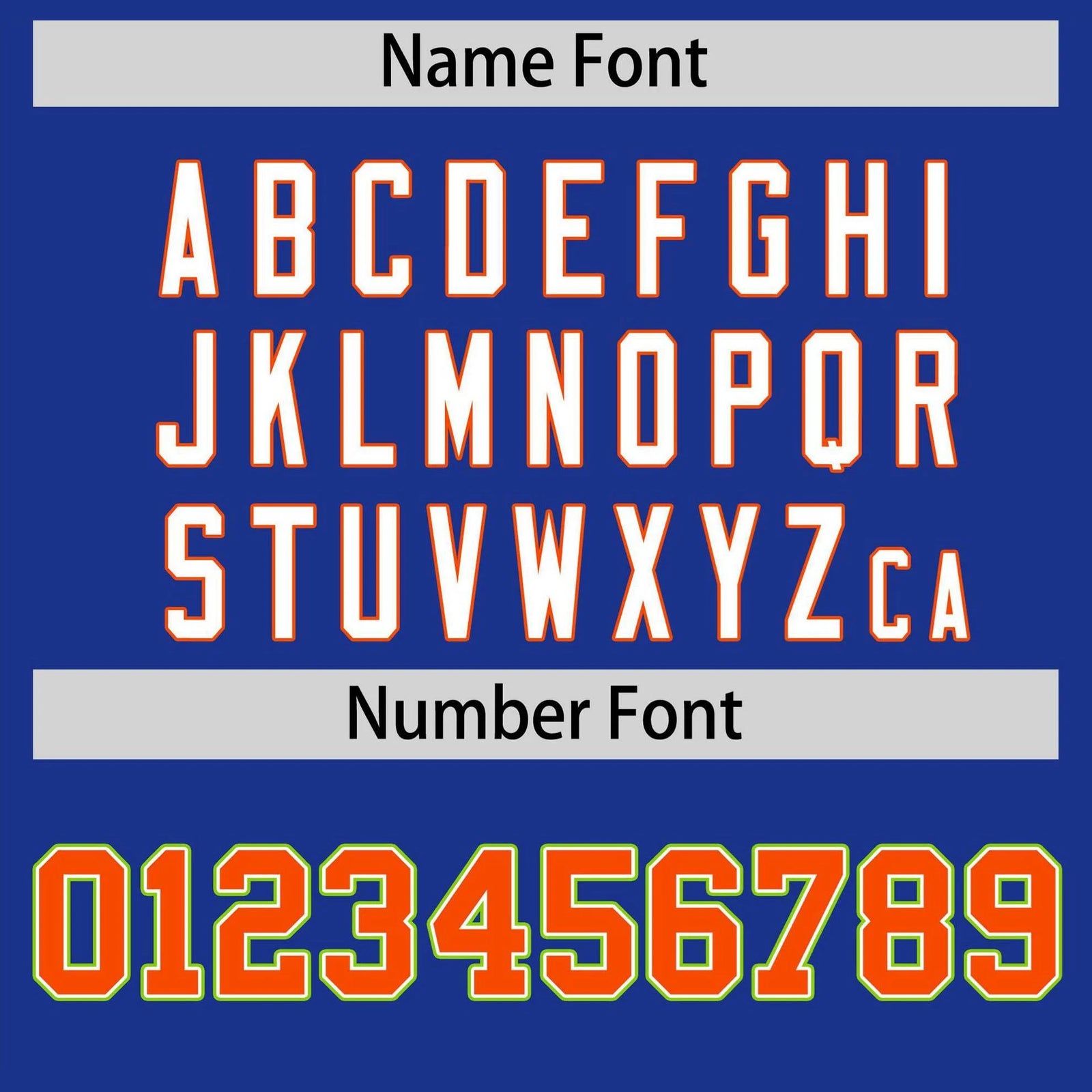 Custom Royal Blue Orange-Neon Green Authentic Plaid Sleeve Baseball Jersey