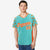 Custom Aqua Orange Gradient Side Personalized Star Pattern Authentic Baseball Jersey