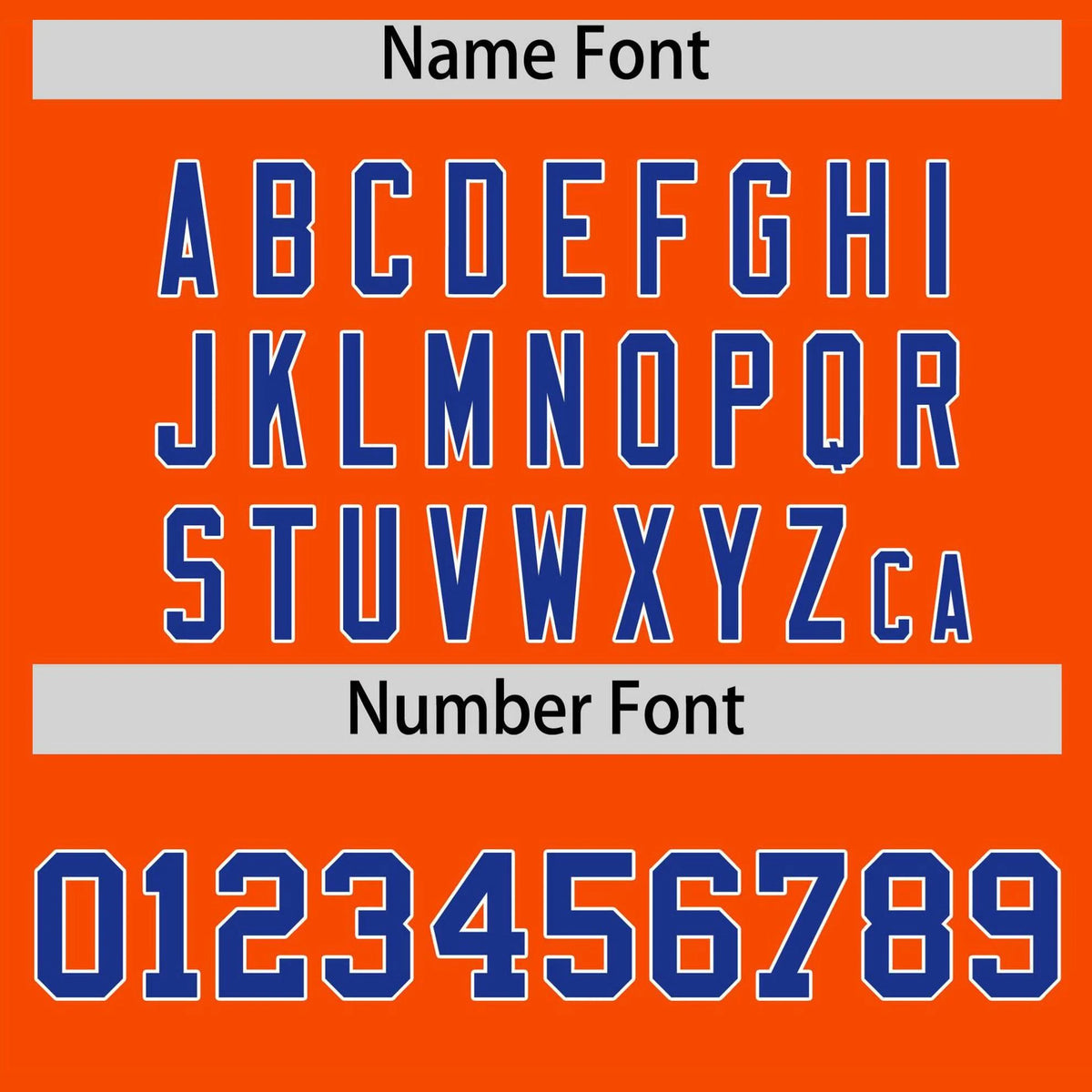 Custom Orange Royal Blue Gradient Side Personalized Star Pattern Authentic Baseball Jersey