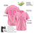 Custom Light Pink Pink Gradient Side Personalized Star Pattern Authentic Baseball Jersey