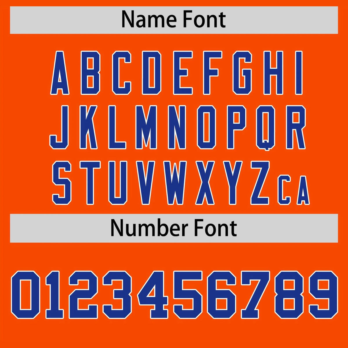 Custom Orange Royal Blue Gradient Side Personalized Star Pattern Authentic Baseball Jersey