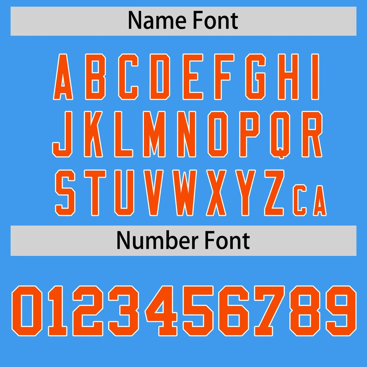 Custom Powder Blue Orange Gradient Side Personalized Star Pattern Authentic Baseball Jersey