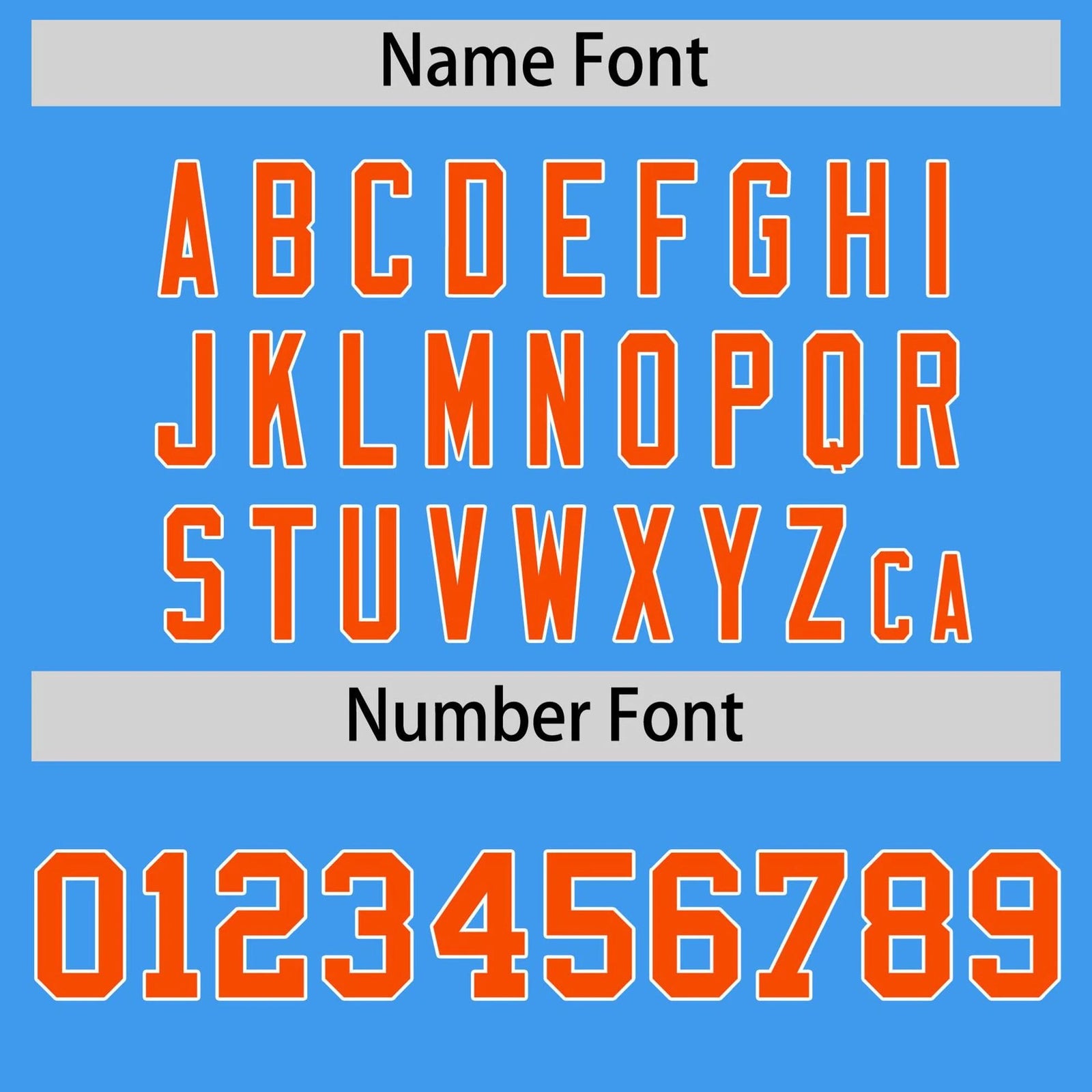 Custom Powder Blue Orange Gradient Side Personalized Star Pattern Authentic Baseball Jersey