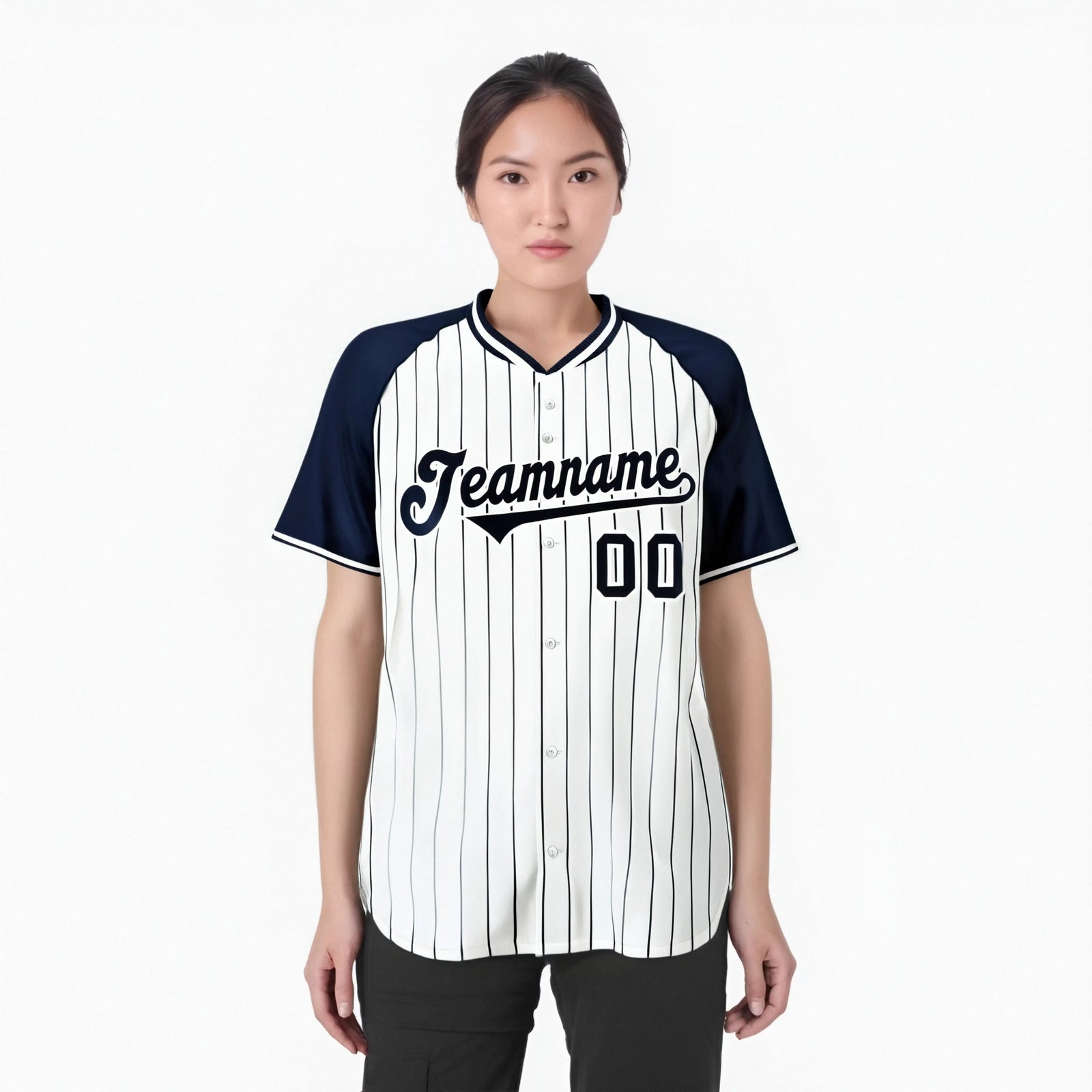 Custom White Navy Authentic Baseball Jersey