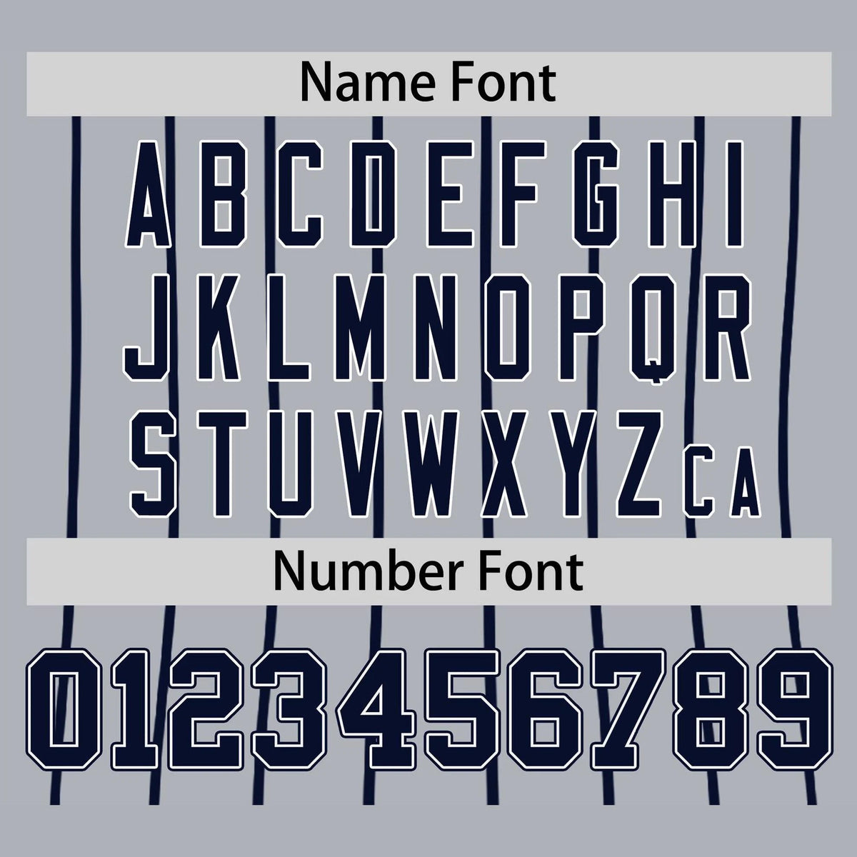 Custom Gray Navy Pinstripe Navy-Gray Authentic Raglan Sleeves Baseball Jersey