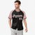 Custom Black Pink Pinstripe Pink-Black Authentic Raglan Sleeves Baseball Jersey