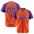 Custom Orange Purple Pinstripe Purple-Orange Authentic Raglan Sleeves Baseball Jersey