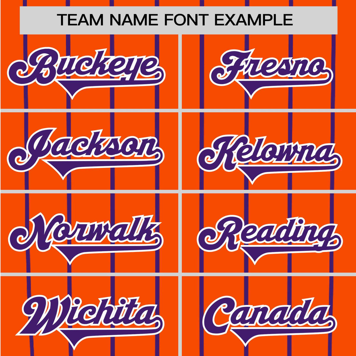 Custom Orange Purple Pinstripe Purple-Orange Authentic Raglan Sleeves Baseball Jersey