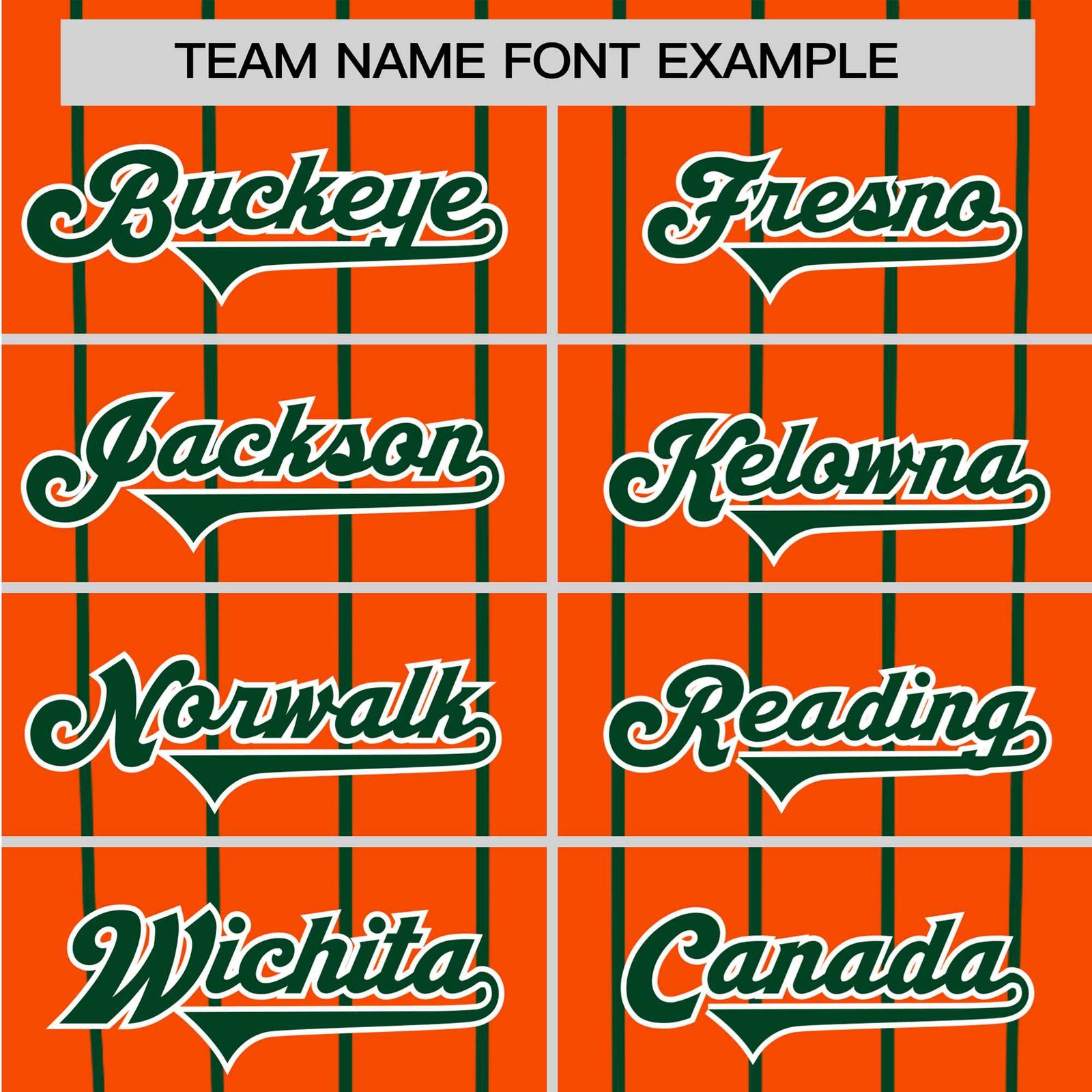 Custom Orange Green Pinstripe Green Orange Authentic Raglan Sleeves Baseball Jersey