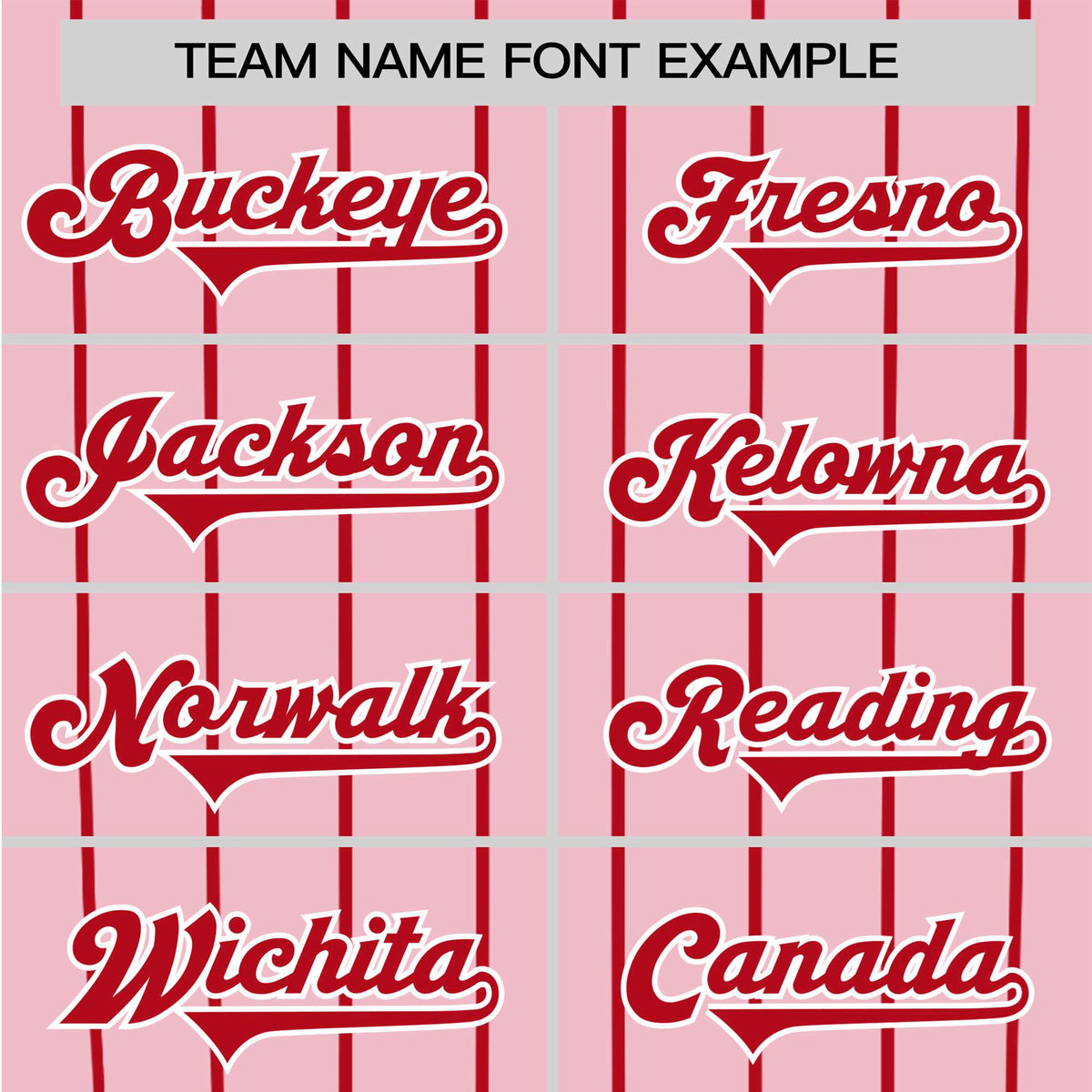 Custom Pink Red Pinstripe Red-Pink Authentic Raglan Sleeves Baseball Jersey