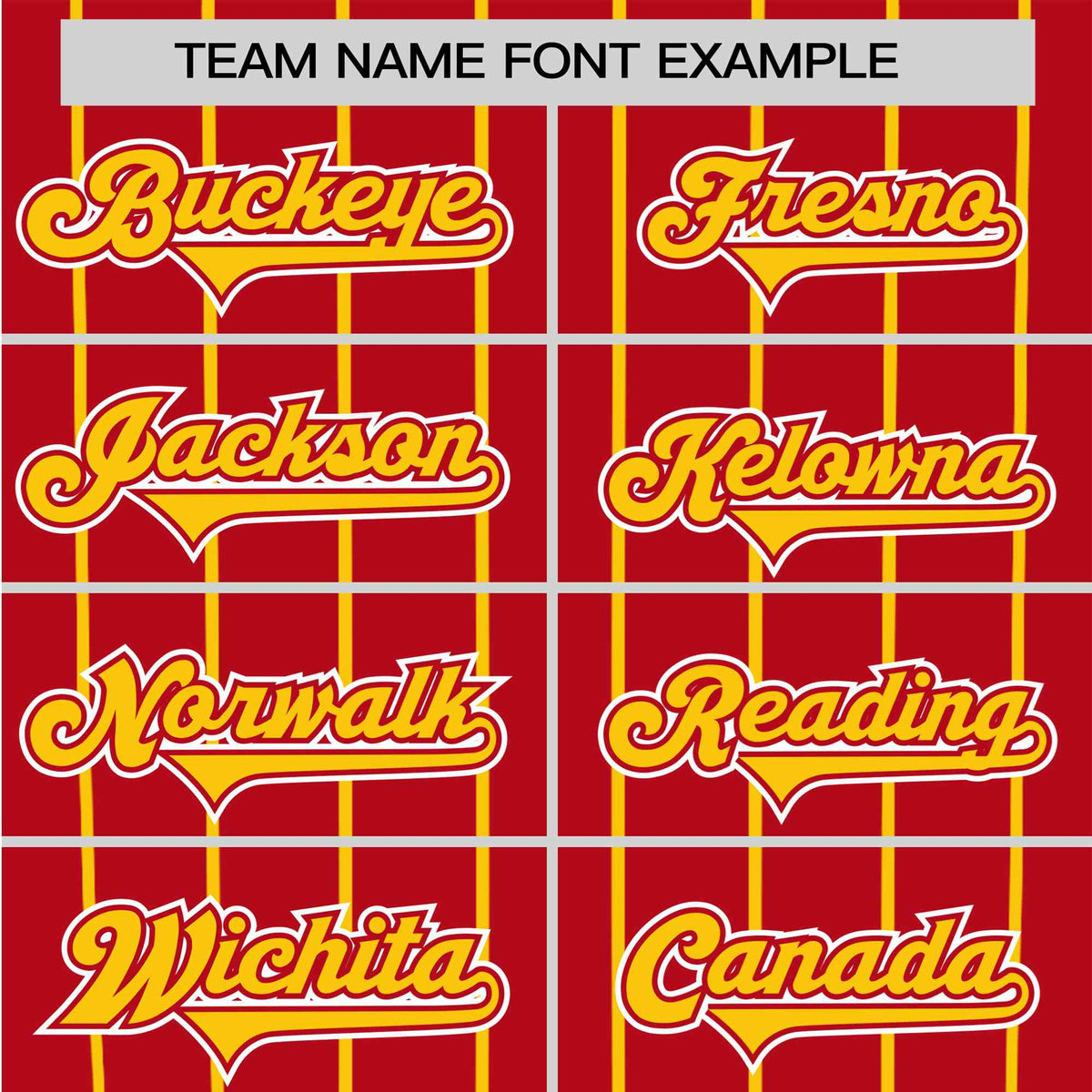 Custom Red Gold Pinstripe Authentic Raglan Sleeves Baseball Jersey