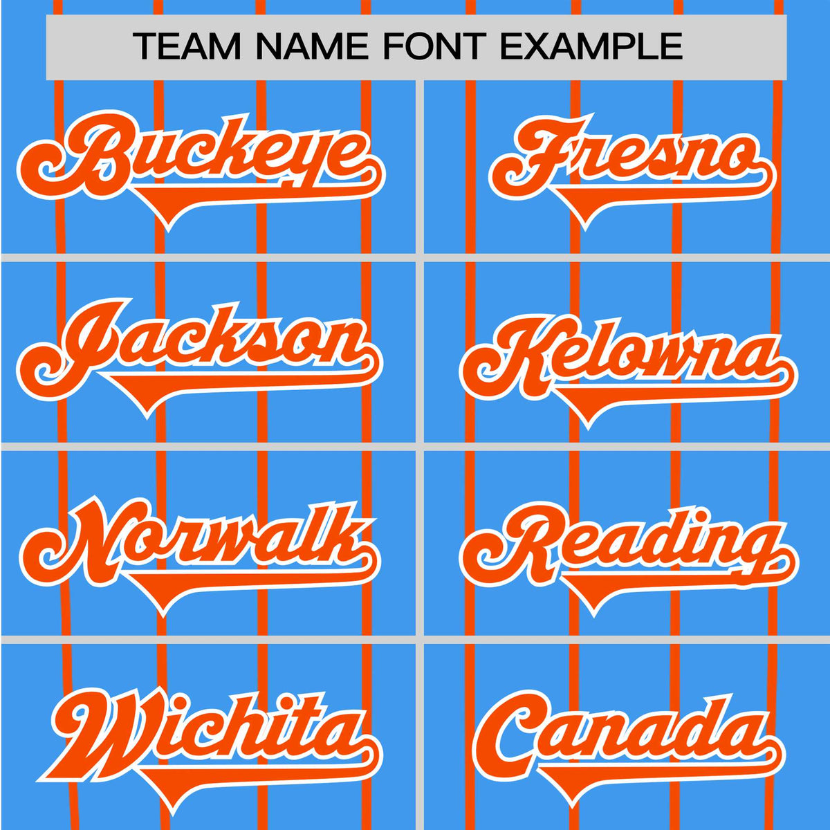 Custom Blue Orange Pinstripe Orange-Blue Authentic Raglan Sleeves Baseball Jersey