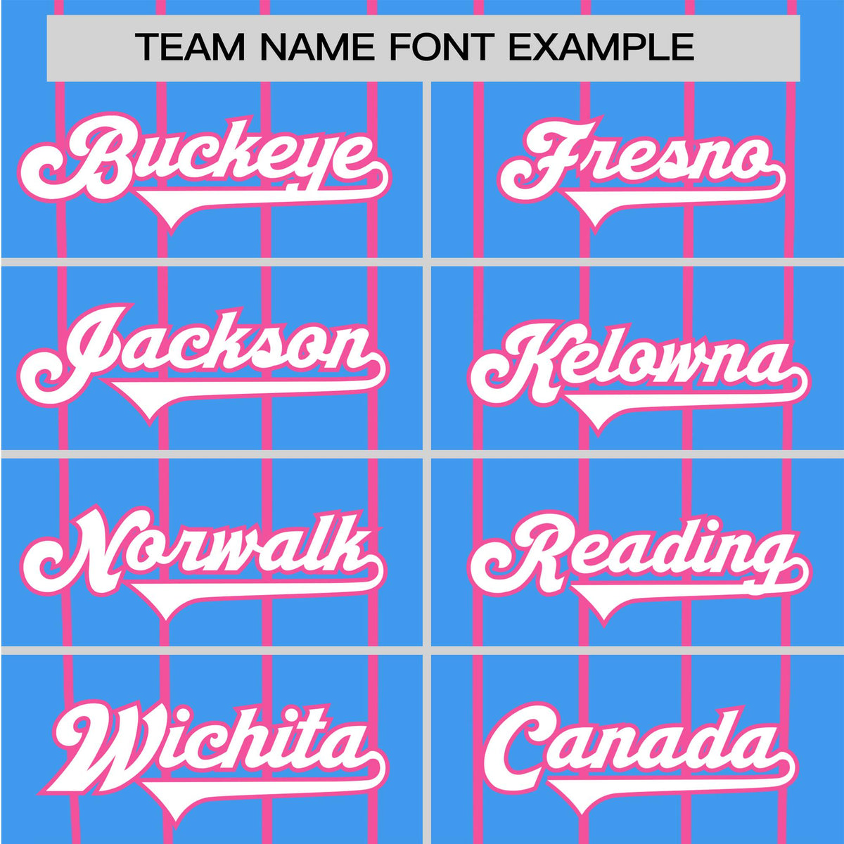 Custom Blue Pink Pinstripe Pink-Blue Authentic Raglan Sleeves Baseball Jersey