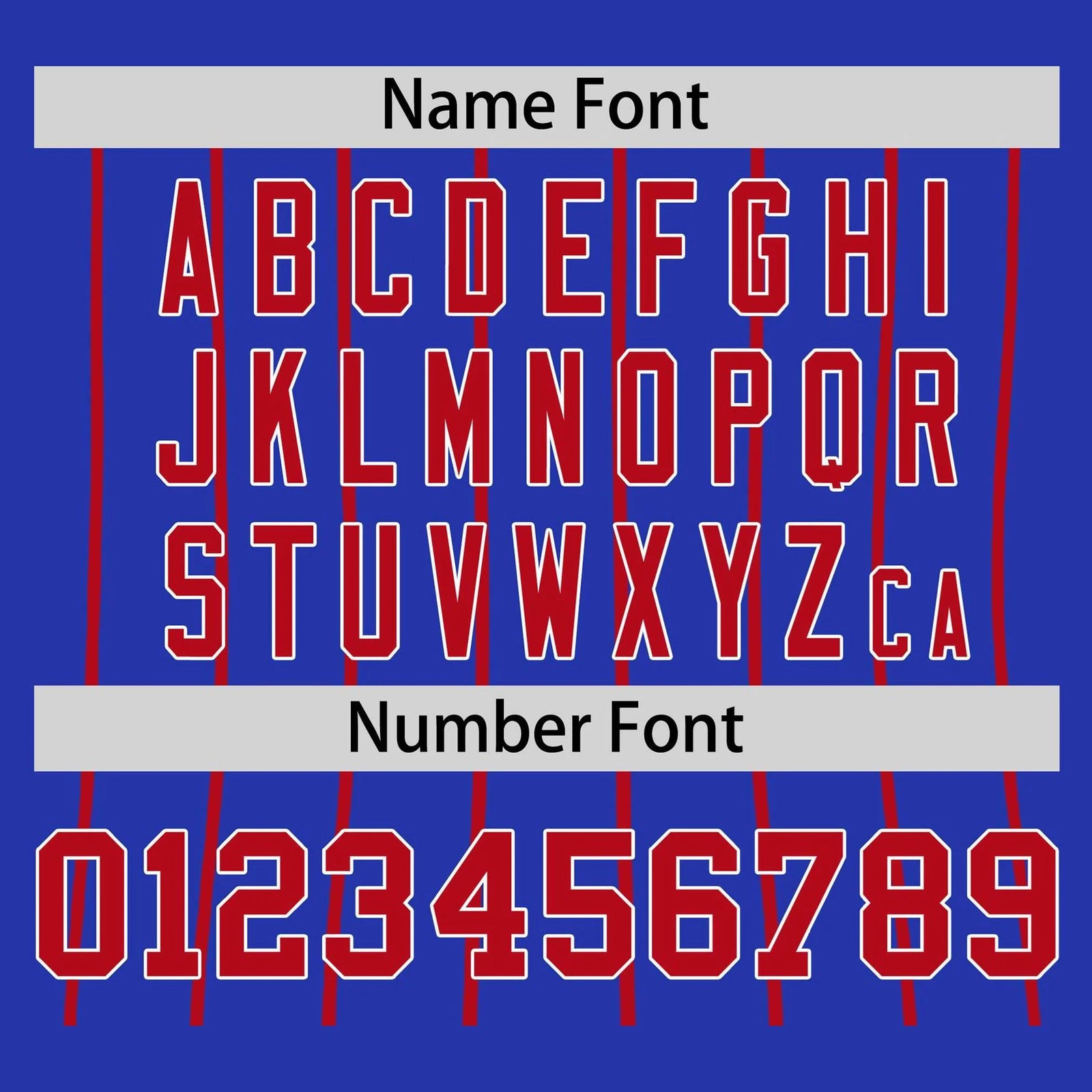 Custom Royal Blue-Red Pinstripe Authentic Raglan Sleeves Baseball Jersey