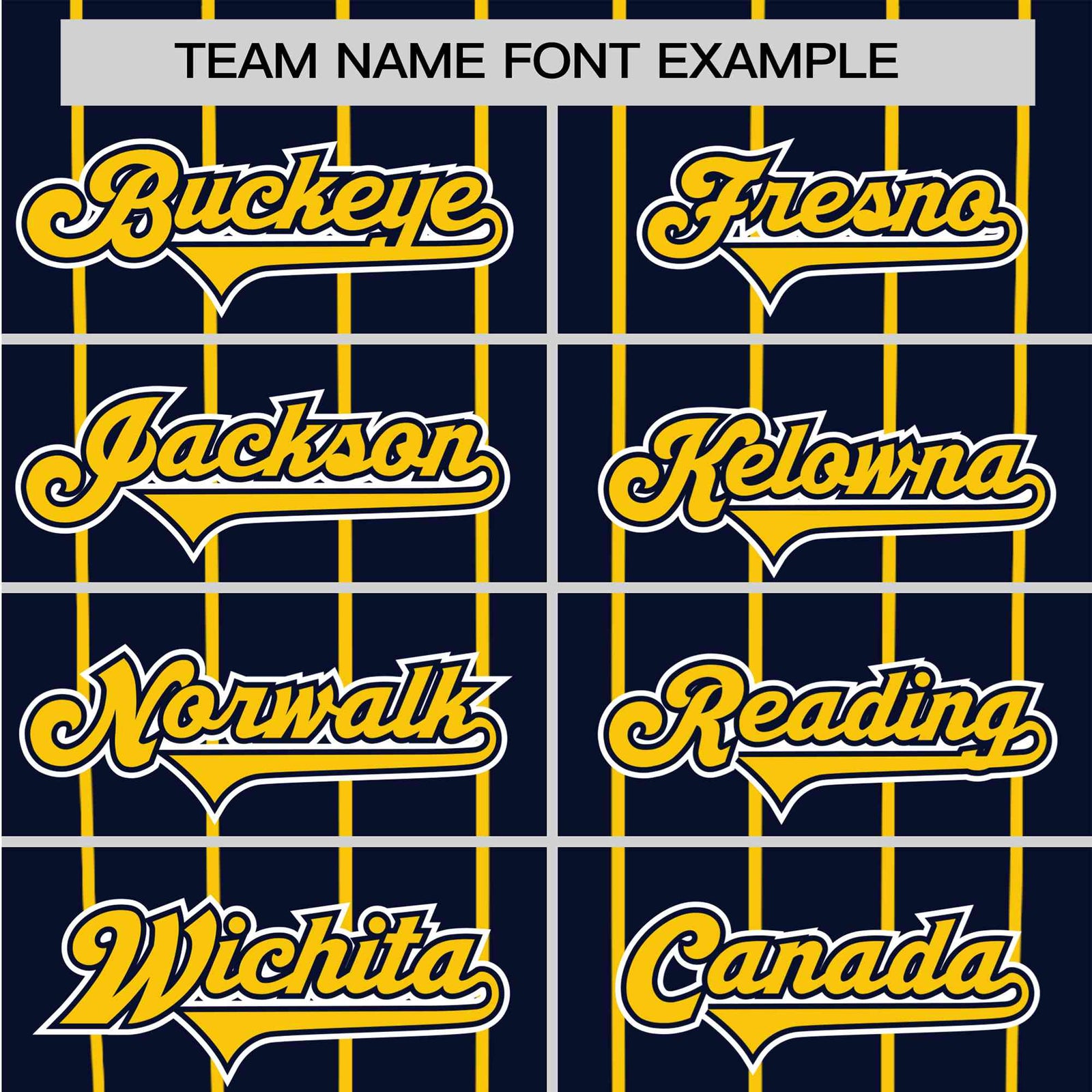 Custom Navy Yellow Pinstripe Yellow-Navy Authentic Raglan Sleeves Baseball Jersey
