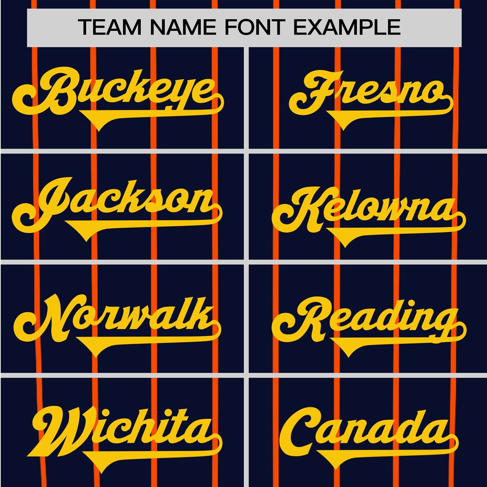 Custom Navy Orange Pinstripe Orange-Navy Authentic Raglan Sleeves Baseball Jersey