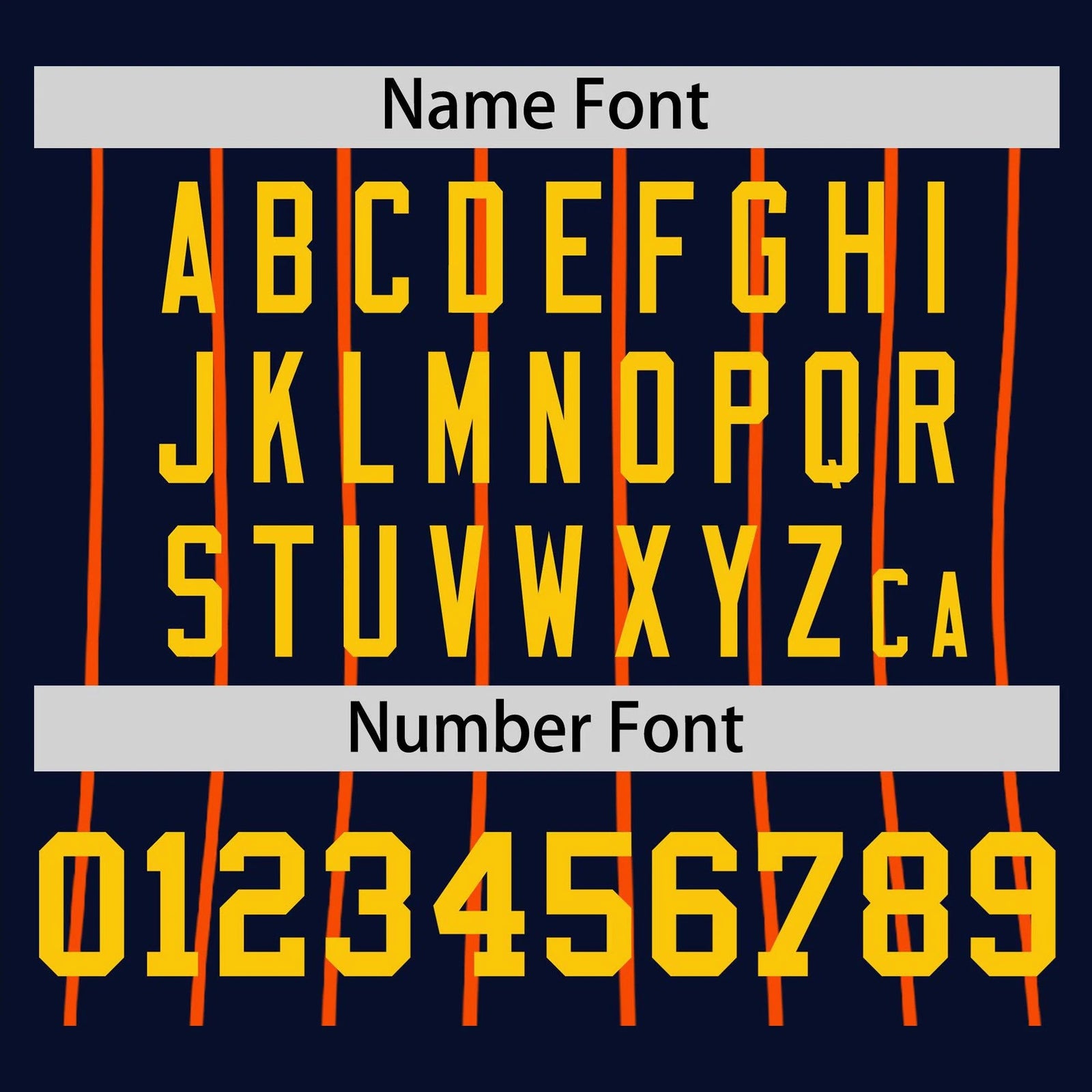 Custom Navy Orange Pinstripe Orange-Navy Authentic Raglan Sleeves Baseball Jersey