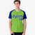 Custom Neon Green-Royal Blue Pinstripe Authentic Raglan Sleeves Baseball Jersey