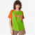 Custom Neon Green Orange Pinstripe Authentic Raglan Sleeves Baseball Jersey