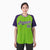 Custom Neon Green-Purple Pinstripe Purple-Neon Green Authentic Raglan Sleeves Baseball Jersey