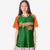 Custom Kelly Green Orange Pinstripe Authentic Raglan Sleeves Baseball Jersey