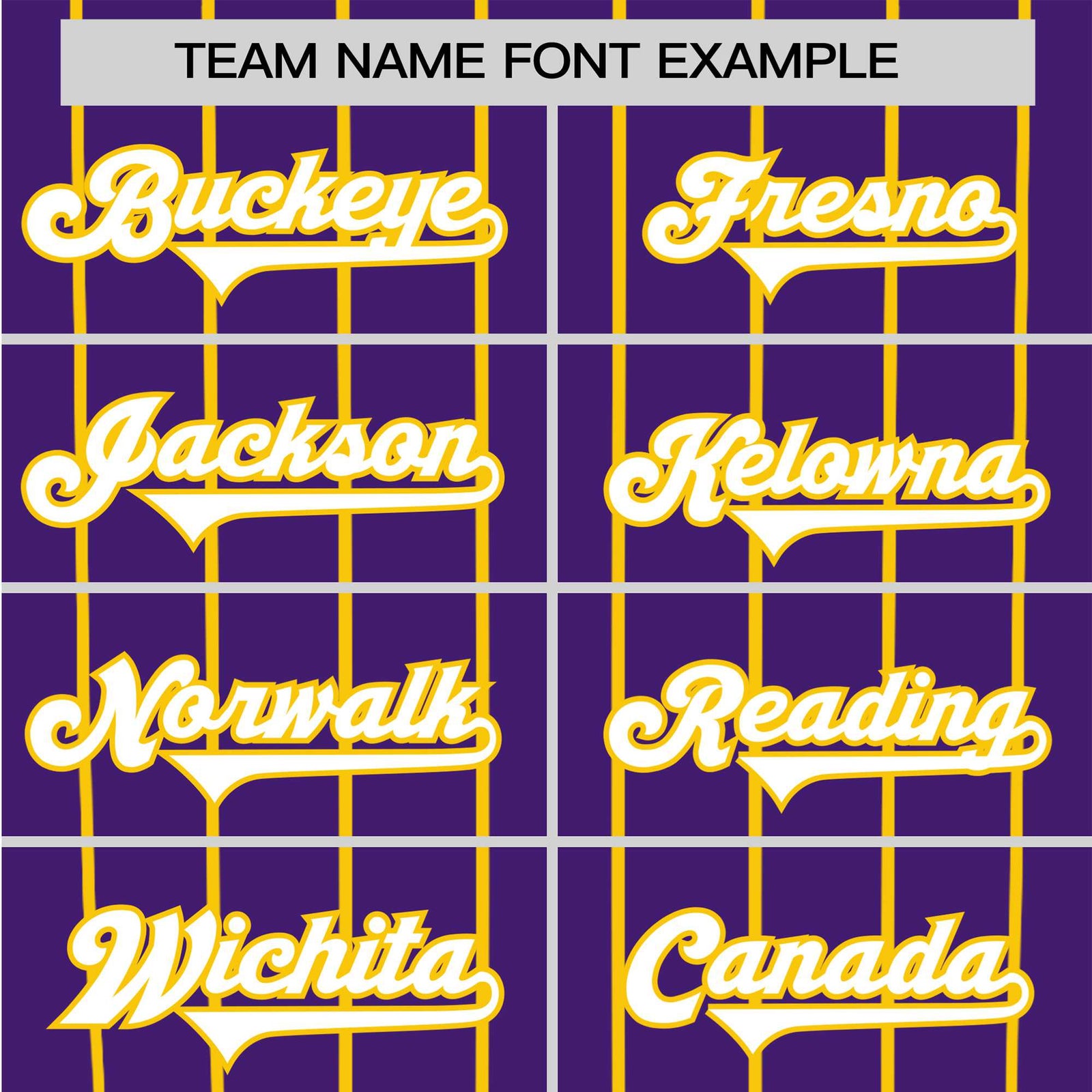 Custom Purple Yellow Pinstripe Yellow-Purple Authentic Raglan Sleeves Baseball Jersey