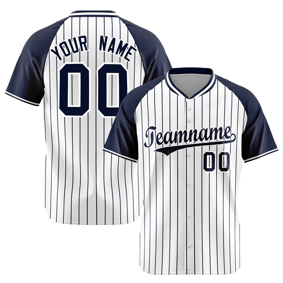 Custom White Navy Authentic Baseball Jersey