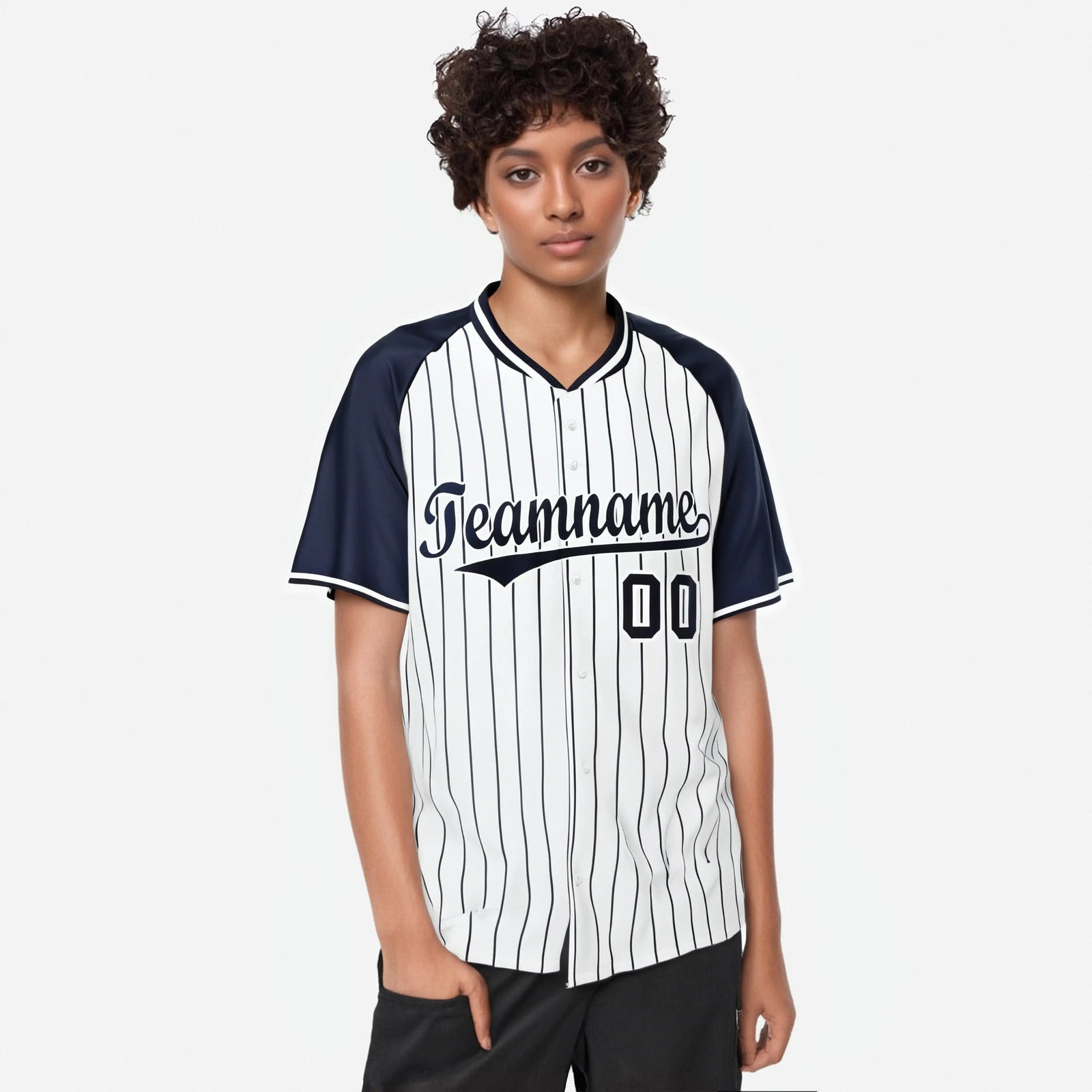Custom White Navy Authentic Baseball Jersey