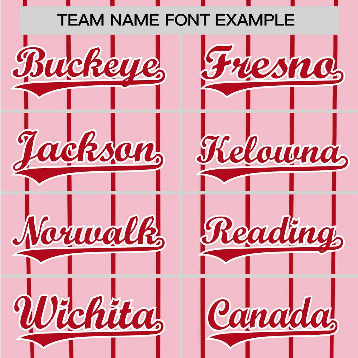 Custom Pink Red Pinstripe Red-Pink Authentic Raglan Sleeves Baseball Jersey