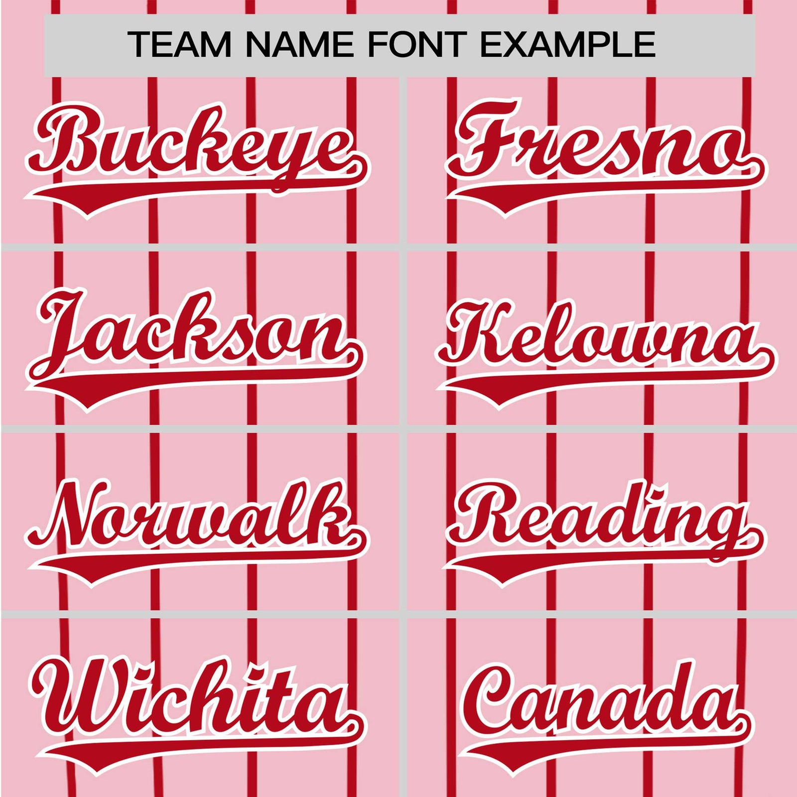 Custom Pink Red Pinstripe Red-Pink Authentic Raglan Sleeves Baseball Jersey