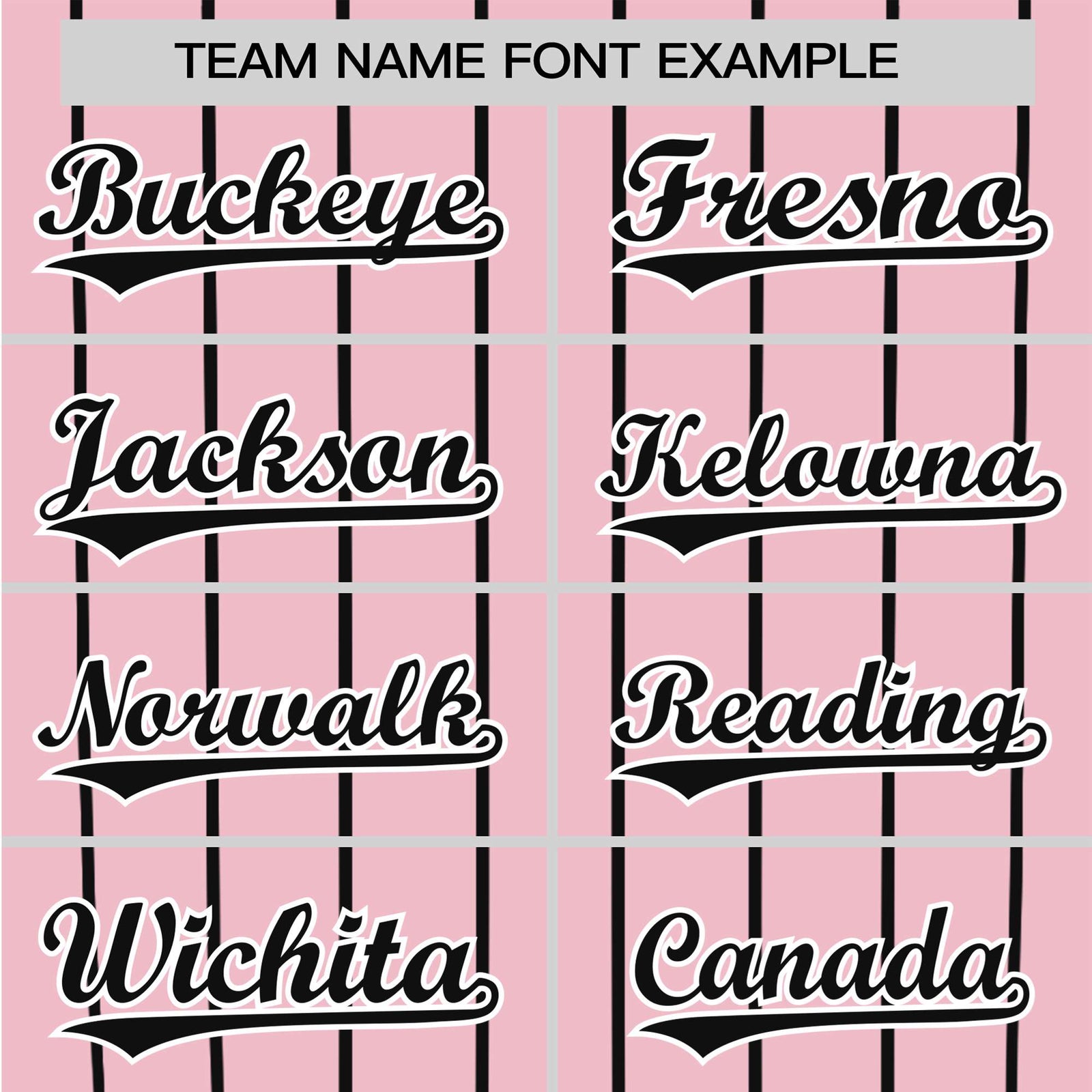 Custom Pink Black Pinstripe Black-Pink Authentic Raglan Sleeves Baseball Jersey