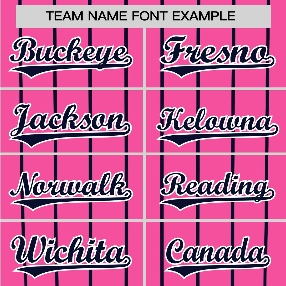 Custom Pink Navy Pinstripe Navy-Pink Authentic Raglan Sleeves Baseball Jersey