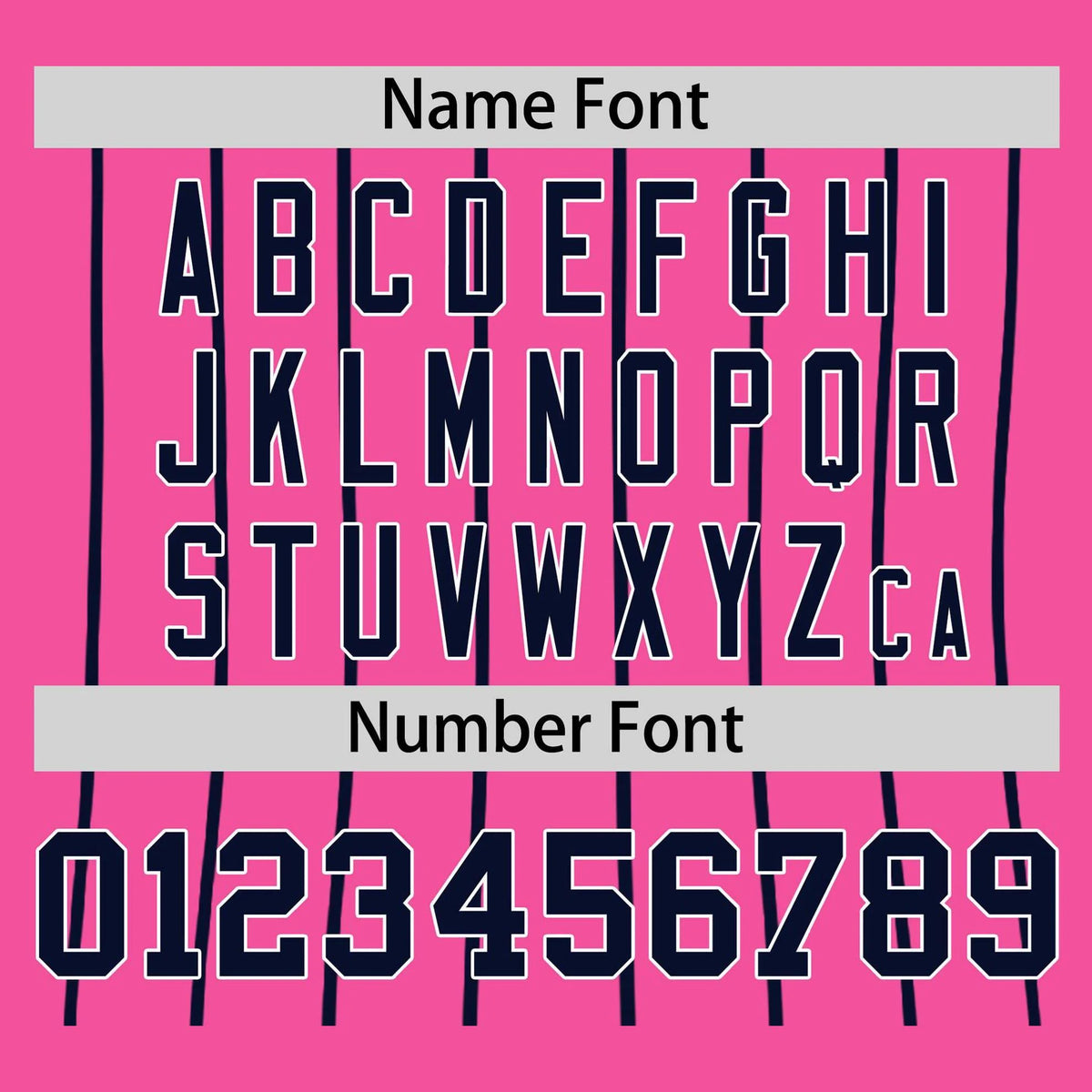 Custom Pink Navy Pinstripe Navy-Pink Authentic Raglan Sleeves Baseball Jersey