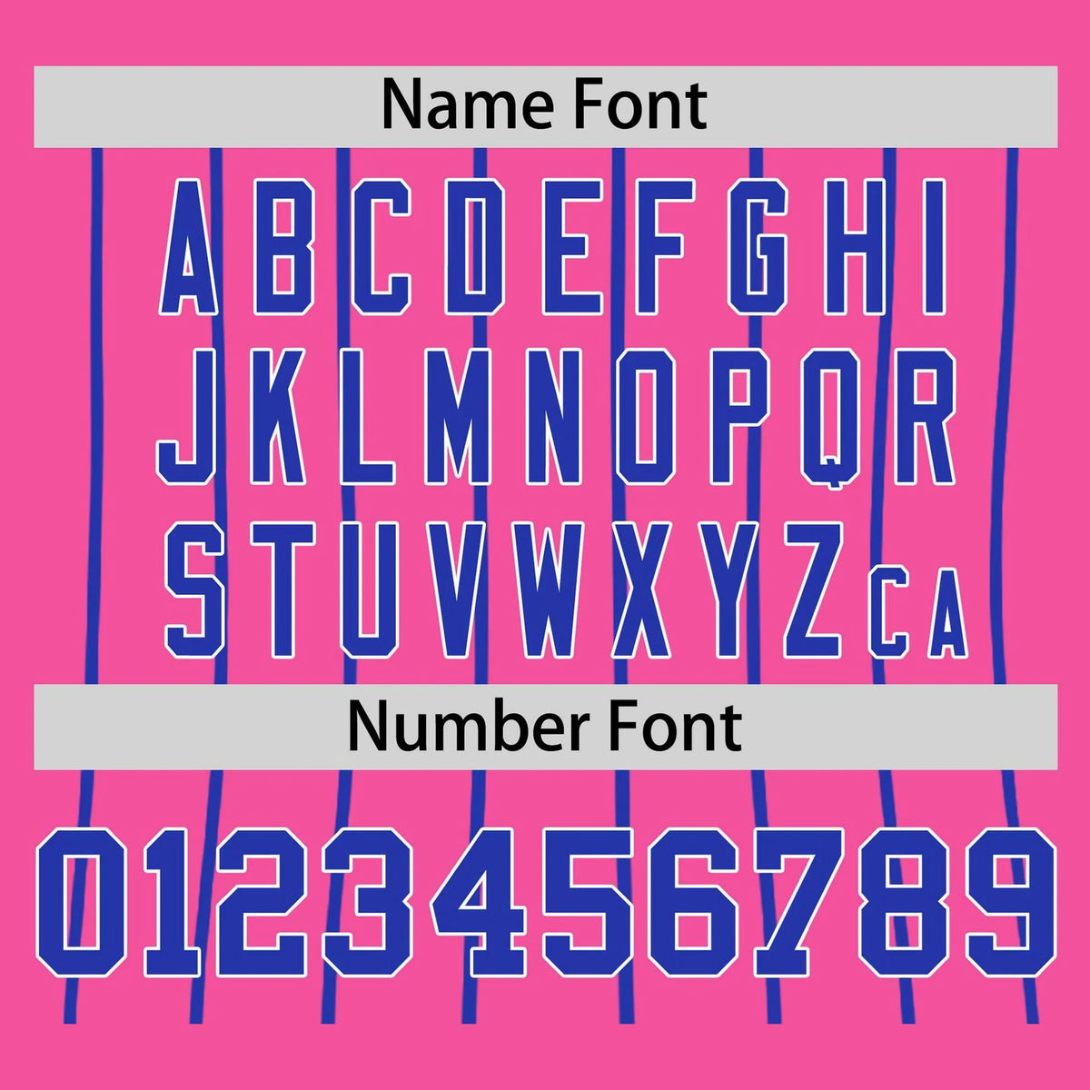 Custom Pink-Royal Blue Pinstripe Authentic Raglan Sleeves Baseball Jersey