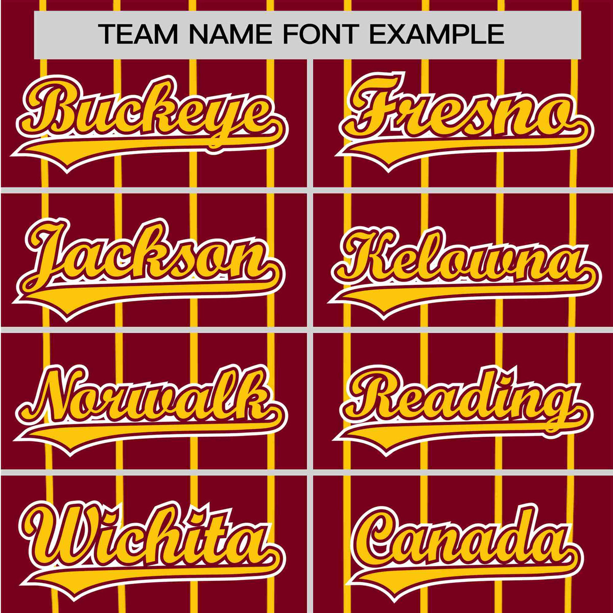 Custom Crimson Gold Pinstripe Authentic Raglan Sleeves Baseball Jersey