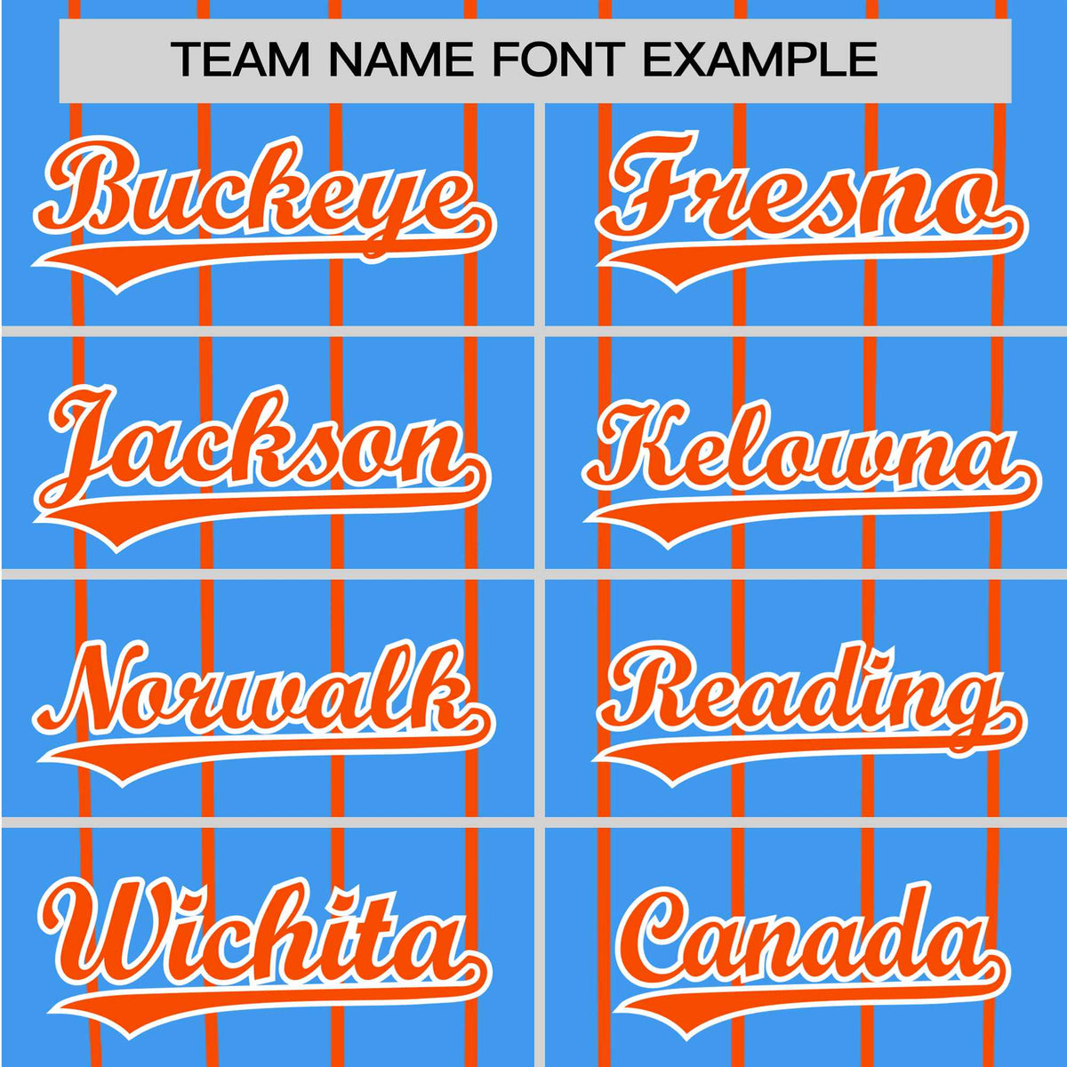 Custom Blue Orange Pinstripe Orange-Blue Authentic Raglan Sleeves Baseball Jersey