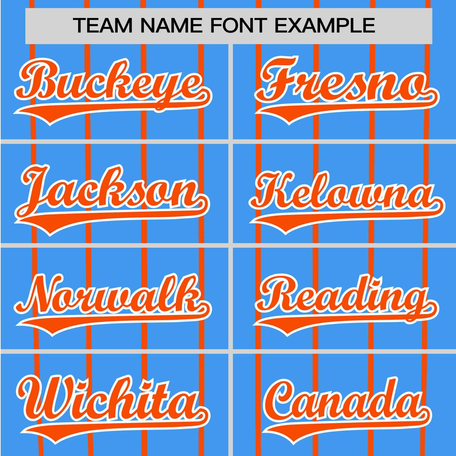 Custom Blue Orange Pinstripe Orange-Blue Authentic Raglan Sleeves Baseball Jersey