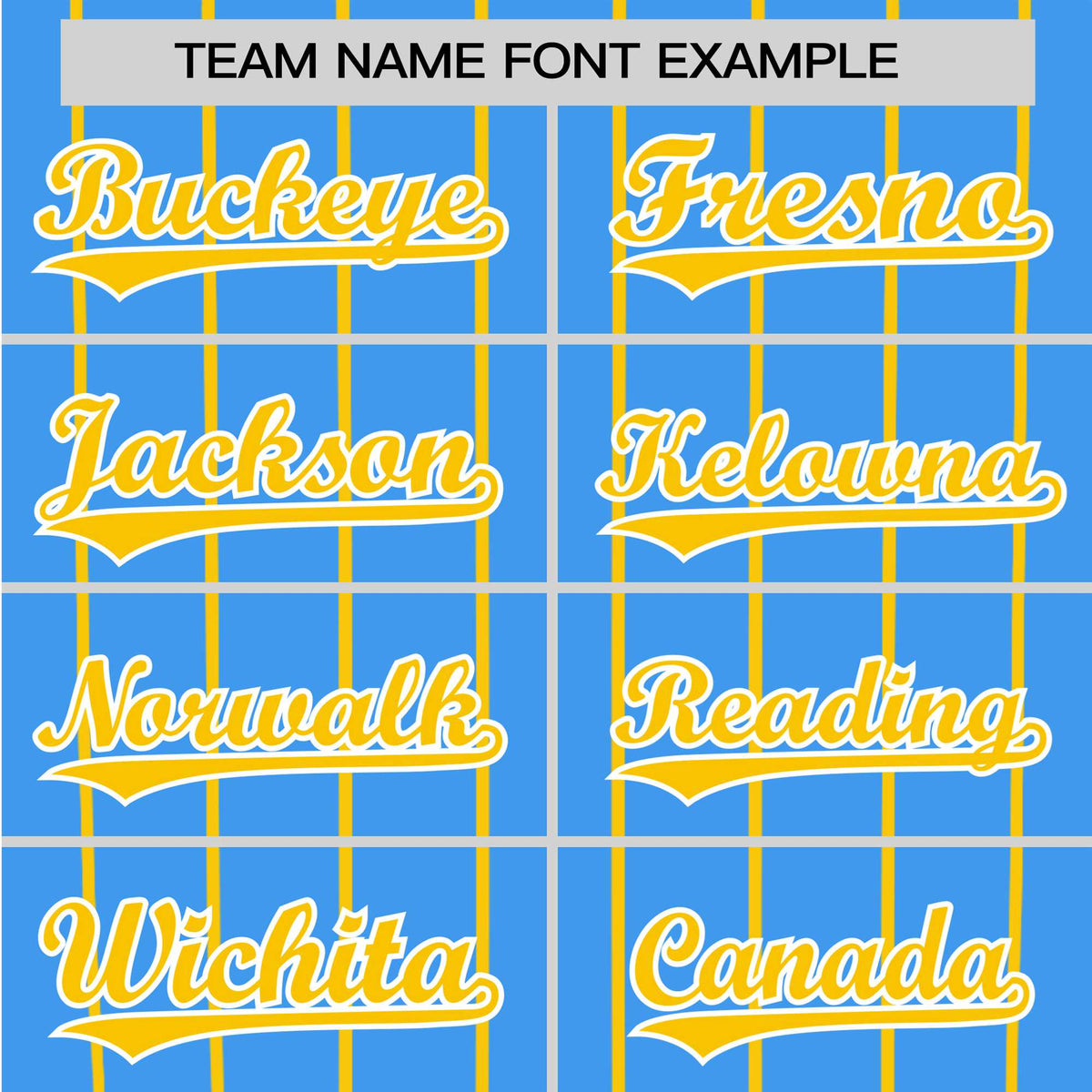 Custom Blue Yellow Pinstripe Yellow-Blue Authentic Raglan Sleeves Baseball Jersey