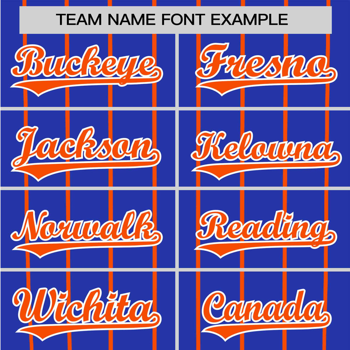 Custom Royal Blue-Orange Pinstripe Authentic Raglan Sleeves Baseball Jersey