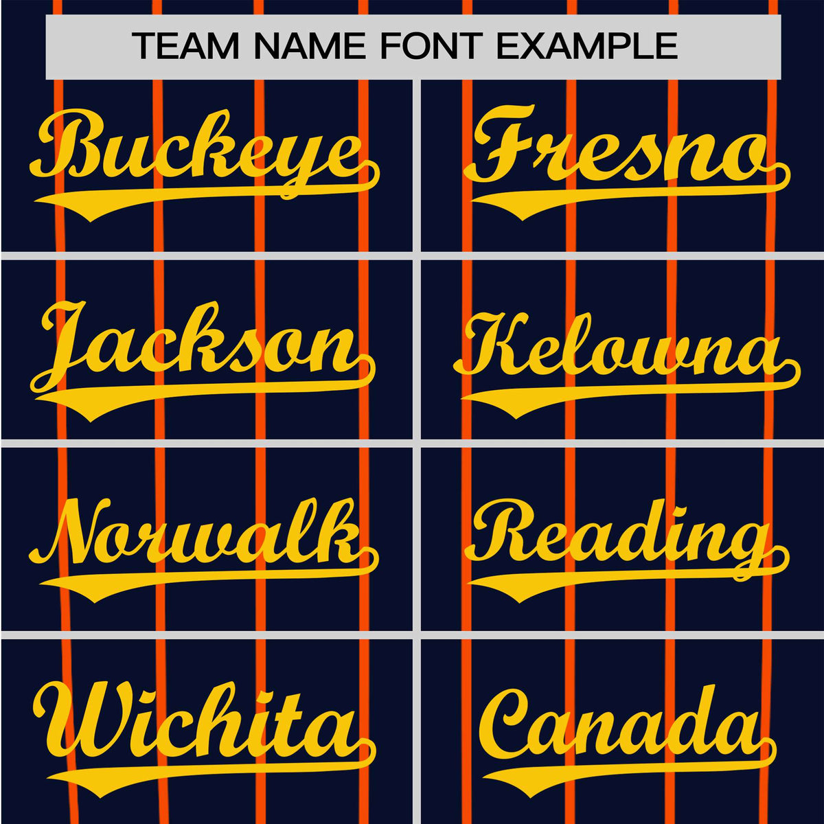 Custom Navy Orange Pinstripe Orange-Navy Authentic Raglan Sleeves Baseball Jersey