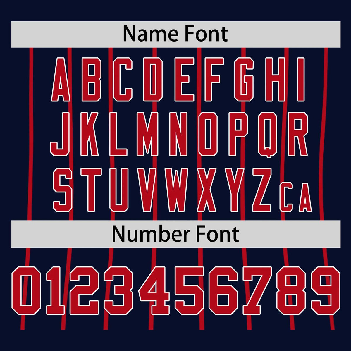 Custom Navy Red Pinstripe Red-Navy Authentic Raglan Sleeves Baseball Jersey