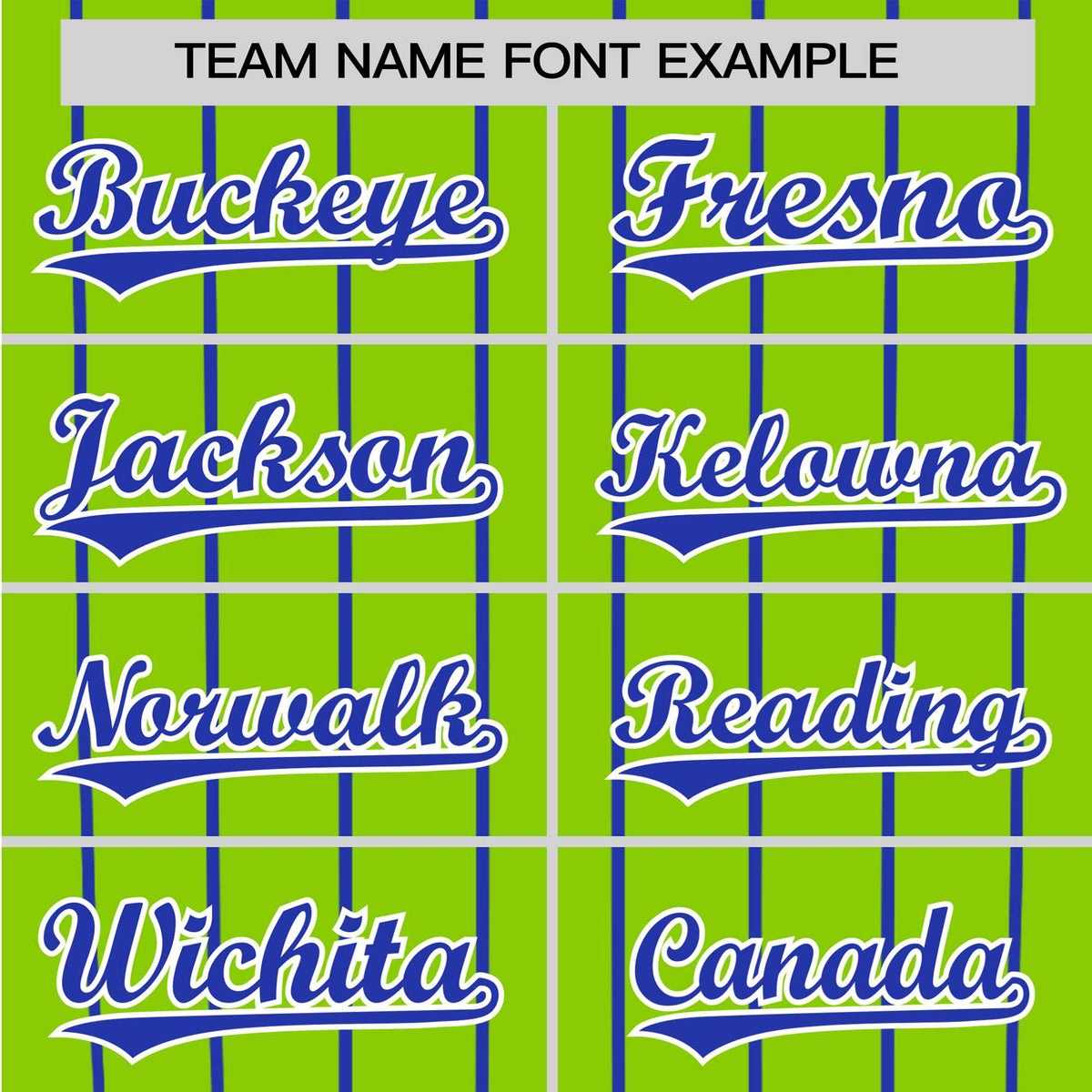 Custom Neon Green-Royal Blue Pinstripe Authentic Raglan Sleeves Baseball Jersey