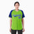 Custom Neon Green-Royal Blue Pinstripe Authentic Raglan Sleeves Baseball Jersey