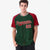 Custom Green Red Pinstripe Authentic Raglan Sleeves Baseball Jersey