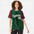 Custom Green Crimson Pinstripe Authentic Raglan Sleeves Baseball Jersey