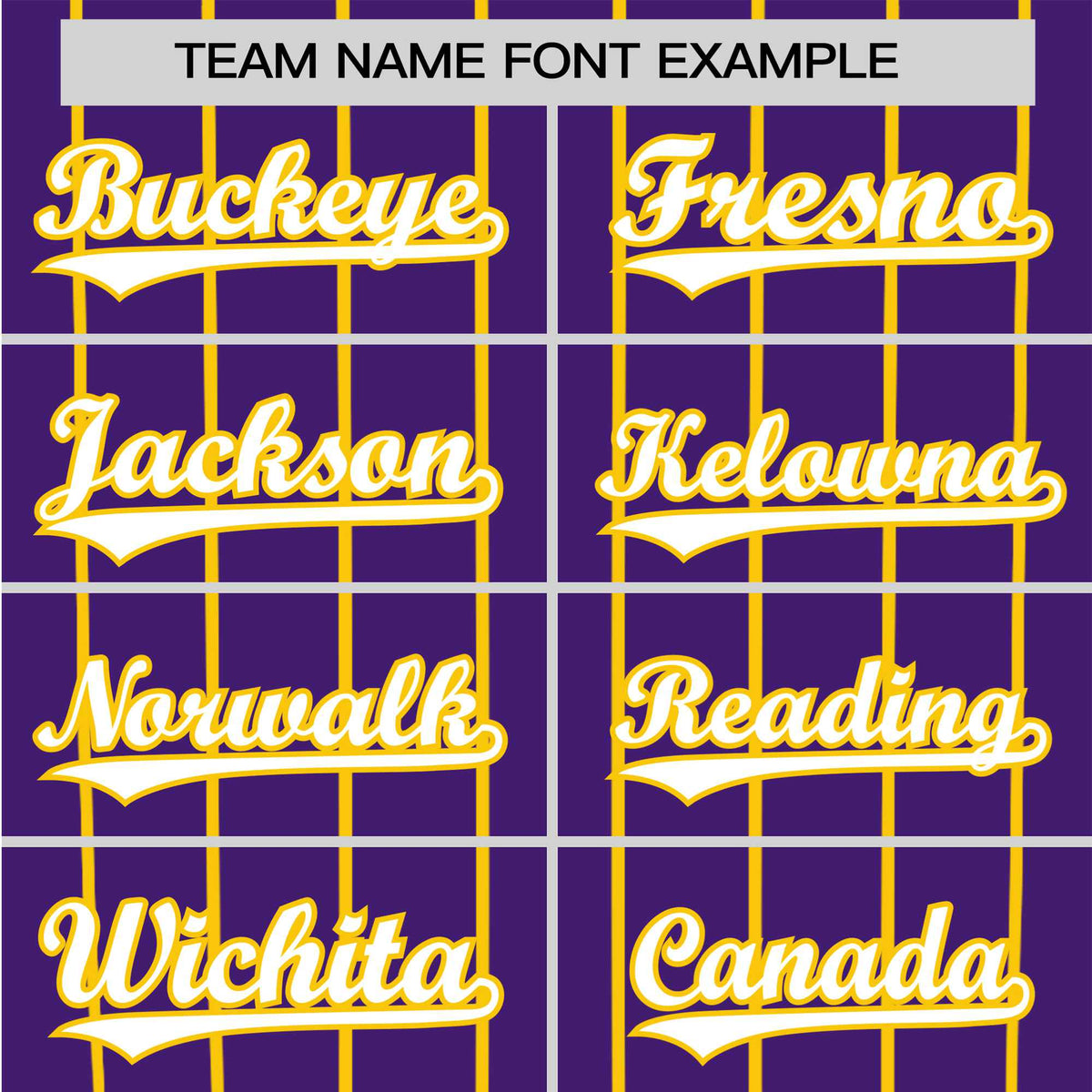 Custom Purple Yellow Pinstripe Yellow-Purple Authentic Raglan Sleeves Baseball Jersey