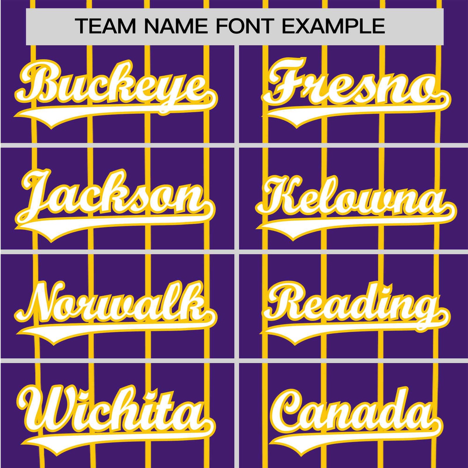 Custom Purple Yellow Pinstripe Yellow-Purple Authentic Raglan Sleeves Baseball Jersey